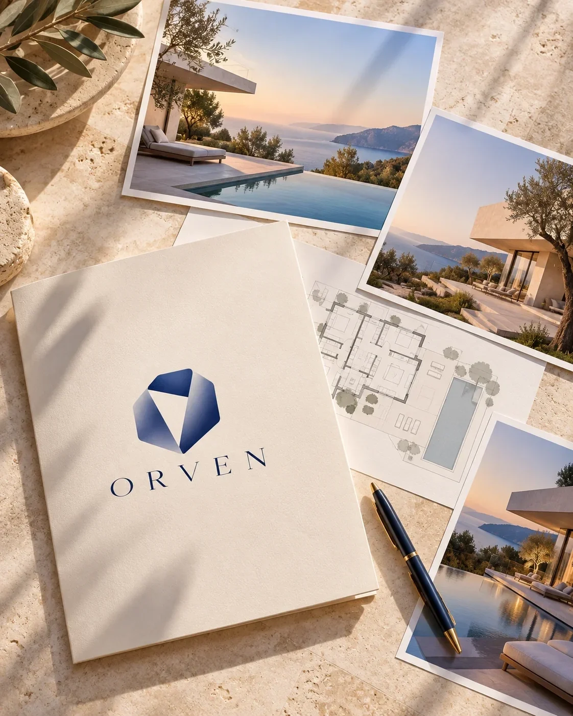 ORVEN property selection sheets and architectural photos