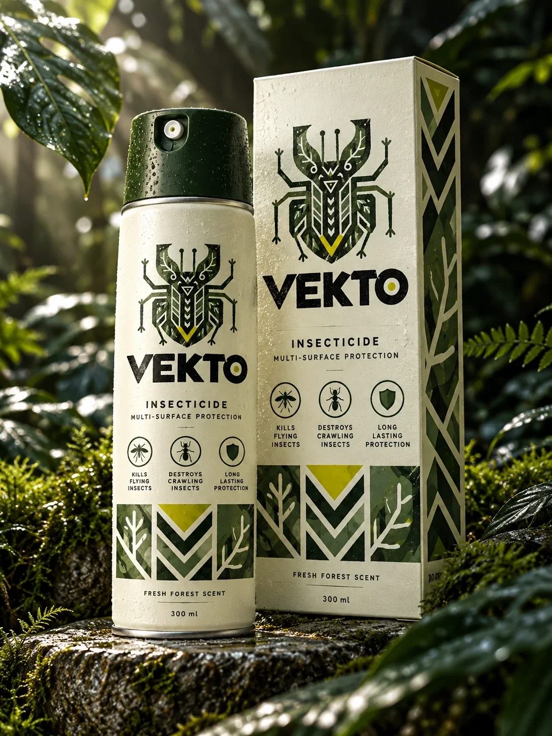 VEKTO — An insect spray identity from the forest